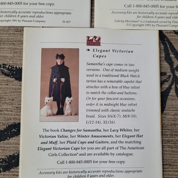 American Girl KIRSTEN, SAMANTHA, FELICITY PAMPHLET Pleasant Comp 1991 Borderless - Picture 8 of 8